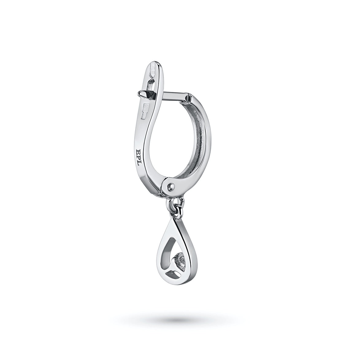Sterling Silver Earrings with Natural Diamonds