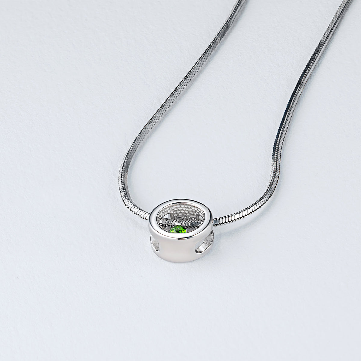 Sterling Silver Pendant with Chrome Diopside