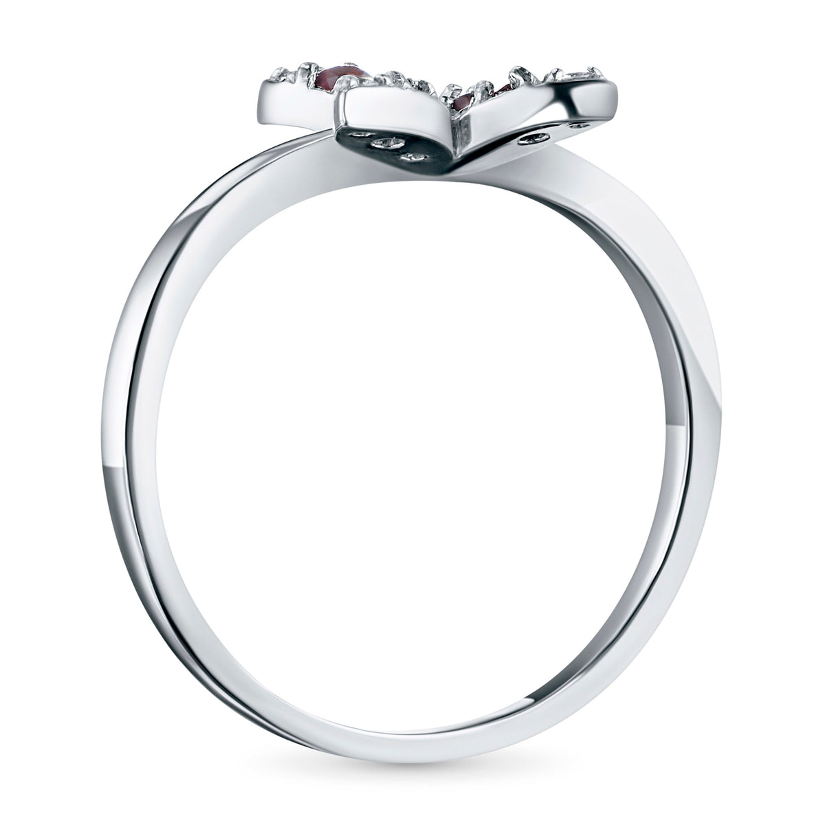 Sterling Silver Ring with Garnet