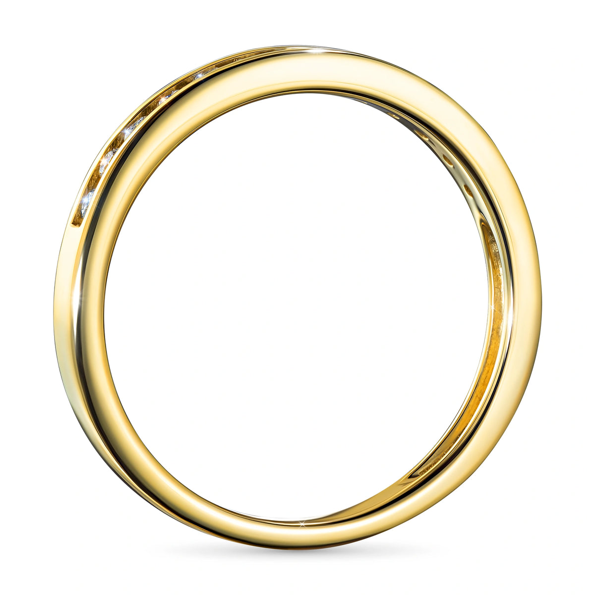 14K Rose Gold Ring with Natural Diamonds