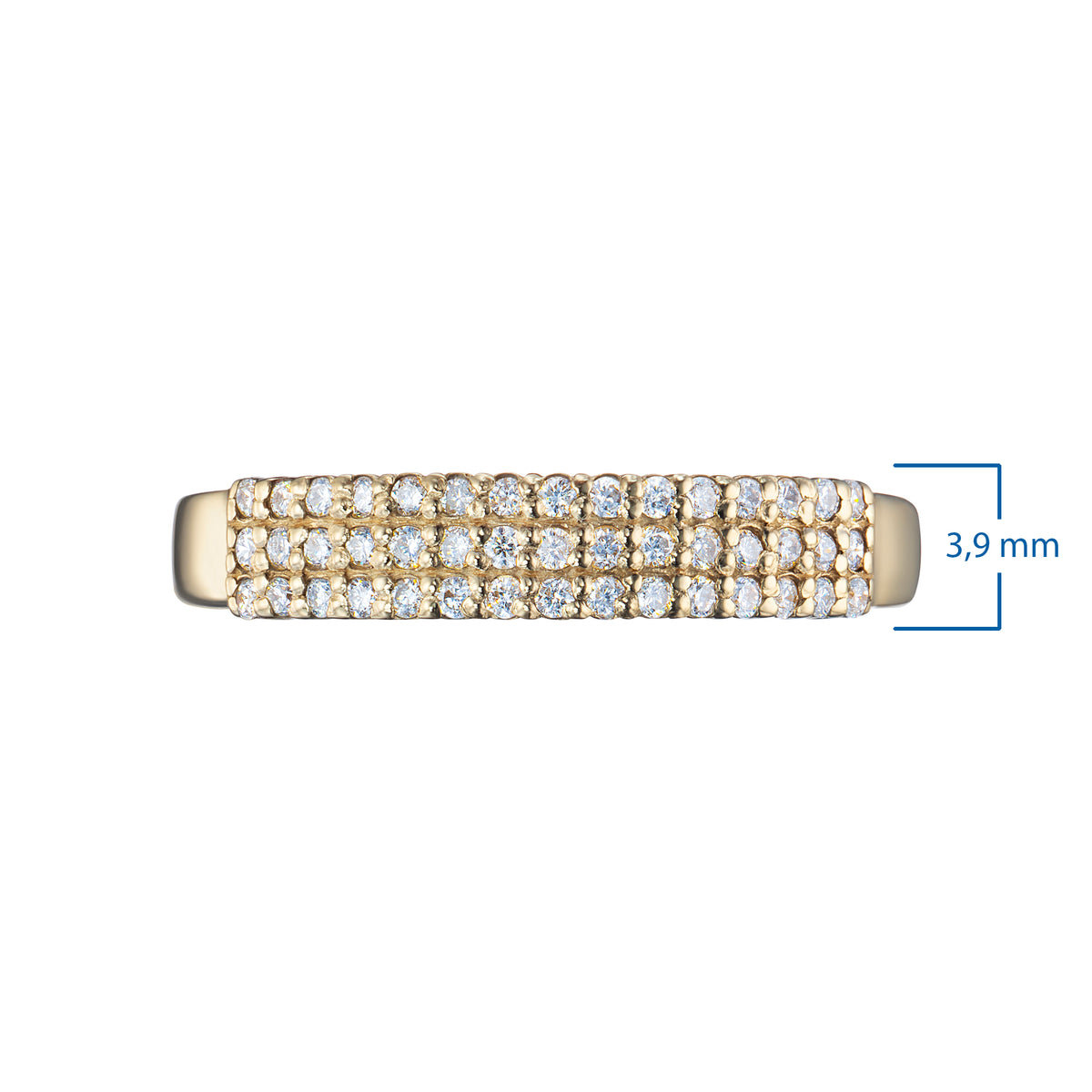 14K Rose Gold Ring with Natural Diamonds