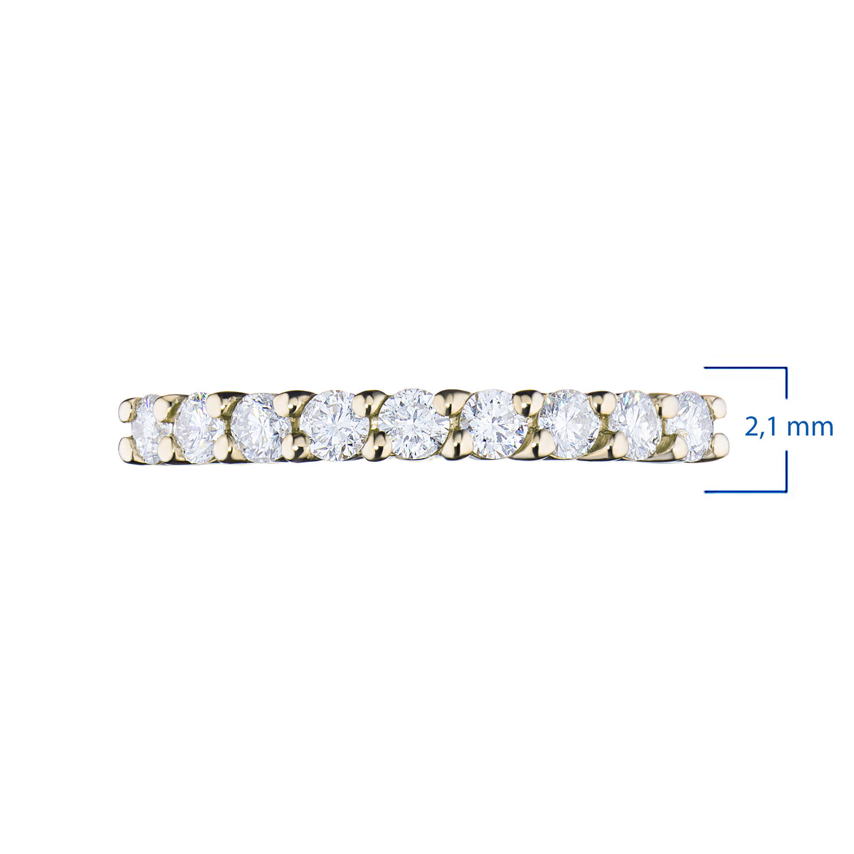 14K Yellow Gold Ring with Natural Diamonds