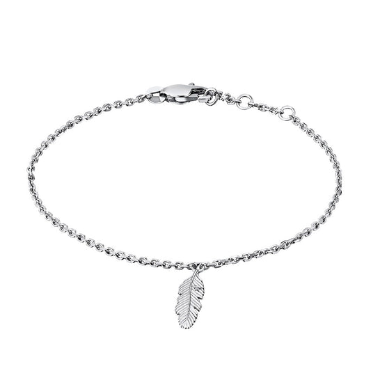 Sterling Silver Bracelet with Natural Diamonds