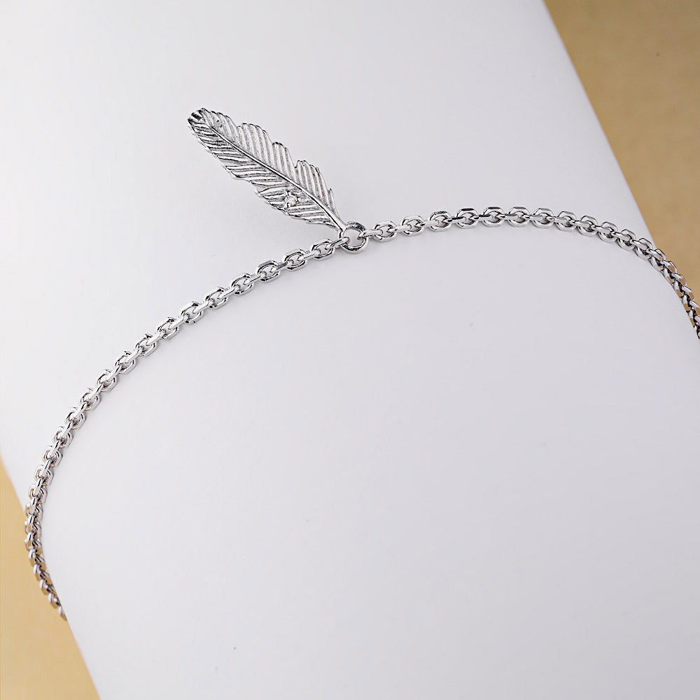 Sterling Silver Bracelet with Natural Diamonds