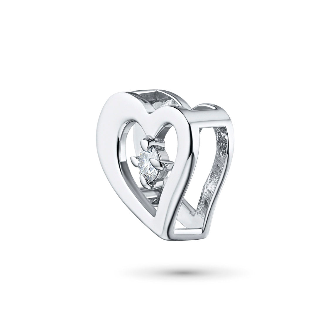 Sterling Silver Pendant with Natural Diamonds