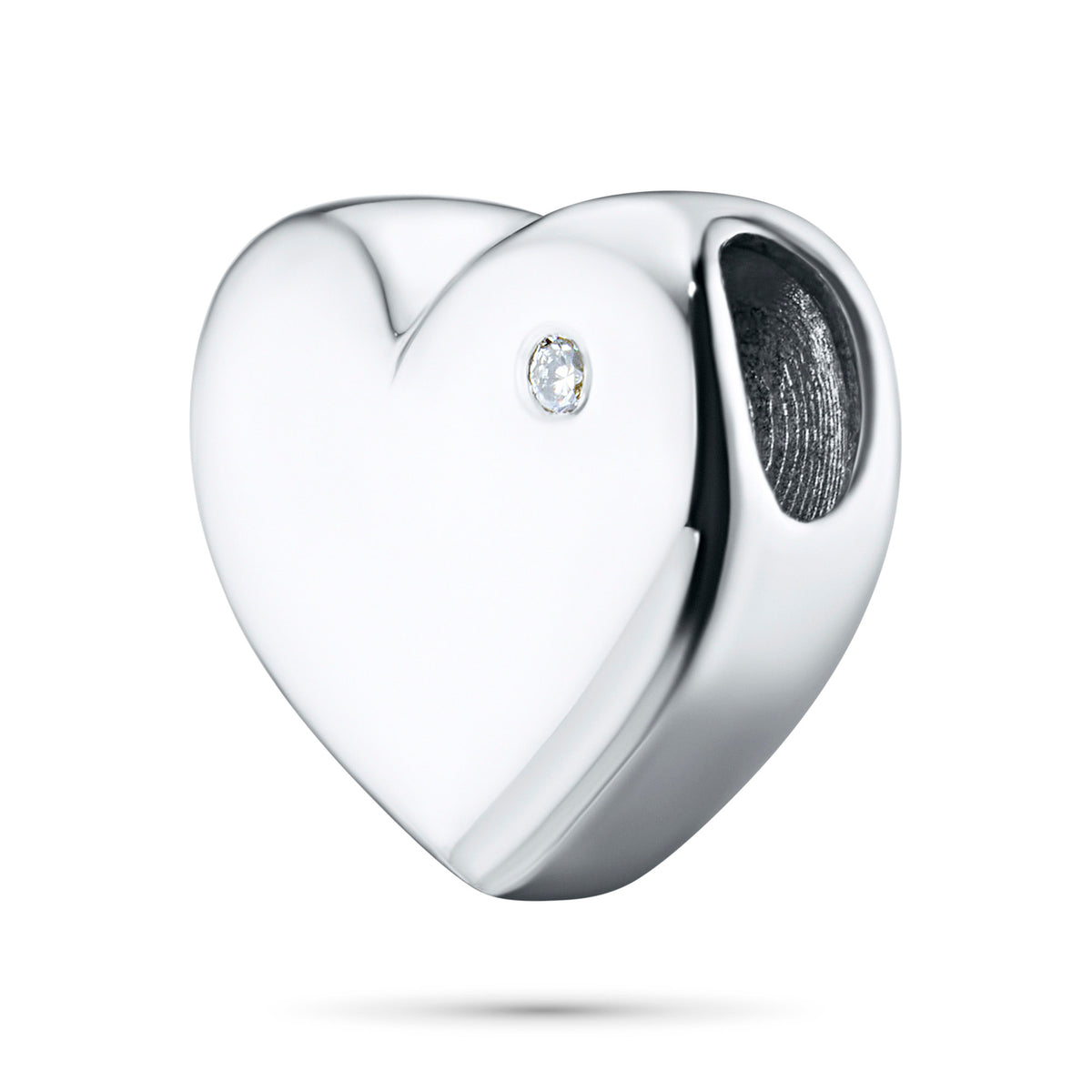 Sterling Silver Pendant with Natural Diamonds