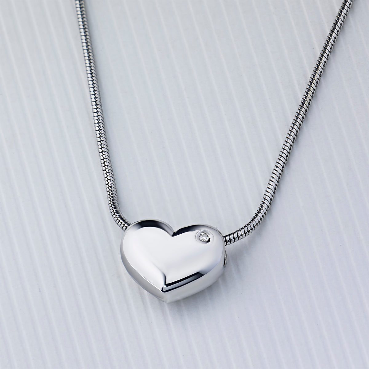 Sterling Silver Pendant with Natural Diamonds