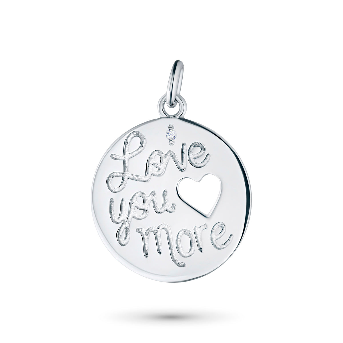 Sterling Silver Pendant with Natural Diamonds