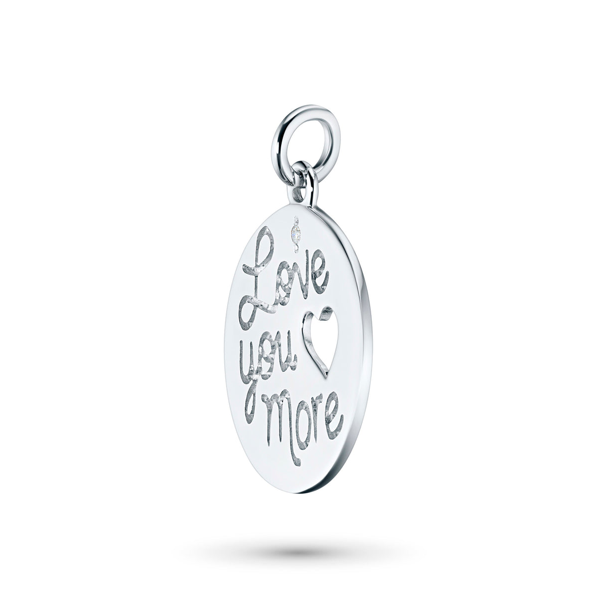 Sterling Silver Pendant with Natural Diamonds