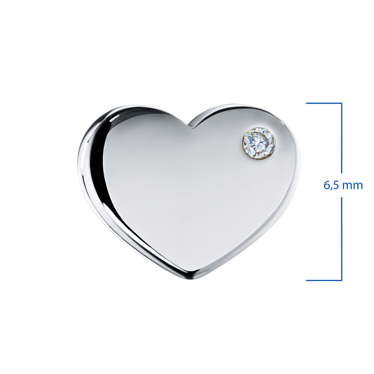 Sterling Silver Pendant with Natural Diamonds