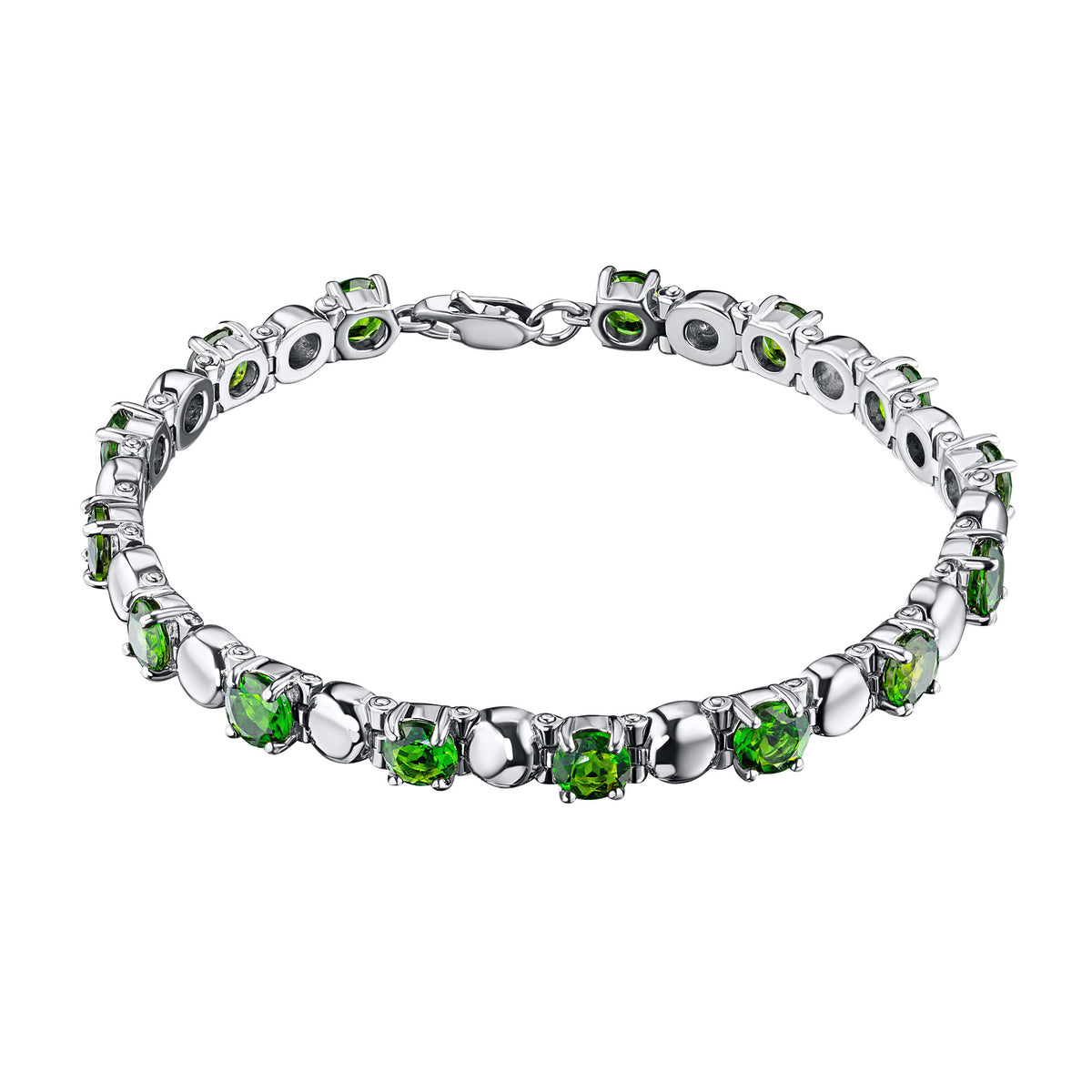 Sterling Silver Bracelet with Peridot