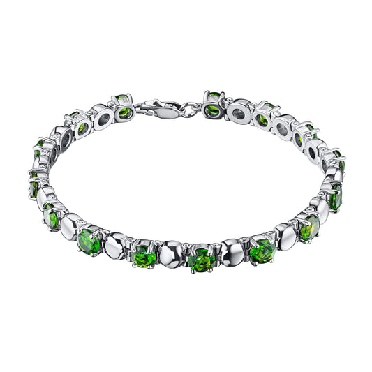 Sterling Silver Bracelet with Peridot