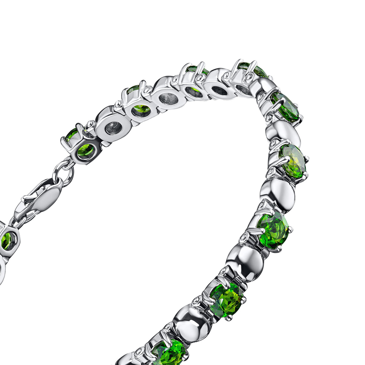 Sterling Silver Bracelet with Peridot
