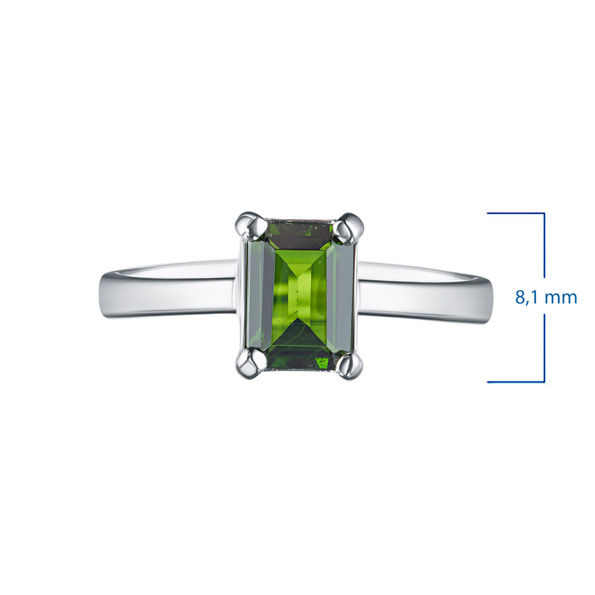 Sterling Silver Ring with Topaz