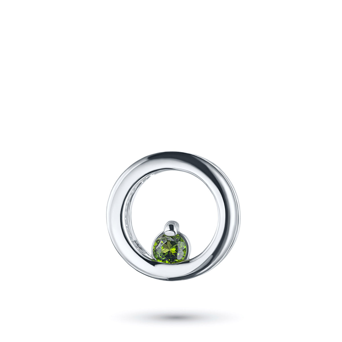 Sterling Silver Pendant with Chrome Diopside