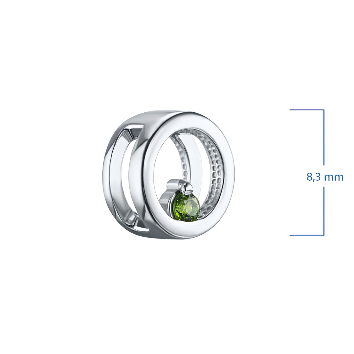 Sterling Silver Pendant with Chrome Diopside