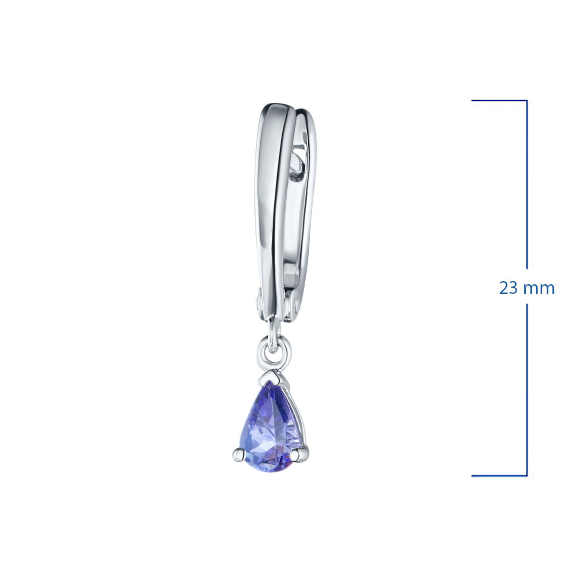 Sterling Silver Earrings with Tanzanite