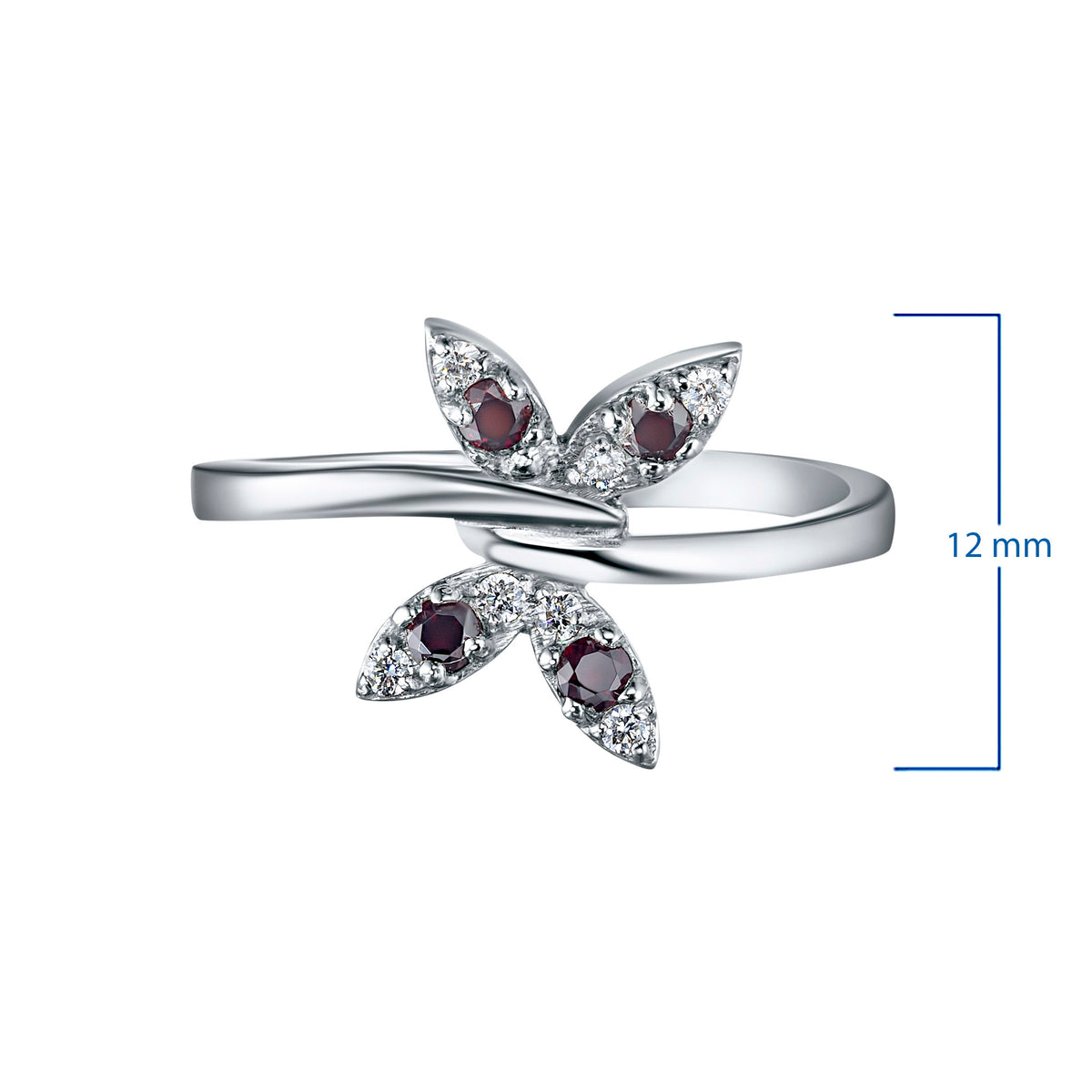 Sterling Silver Ring with Garnet