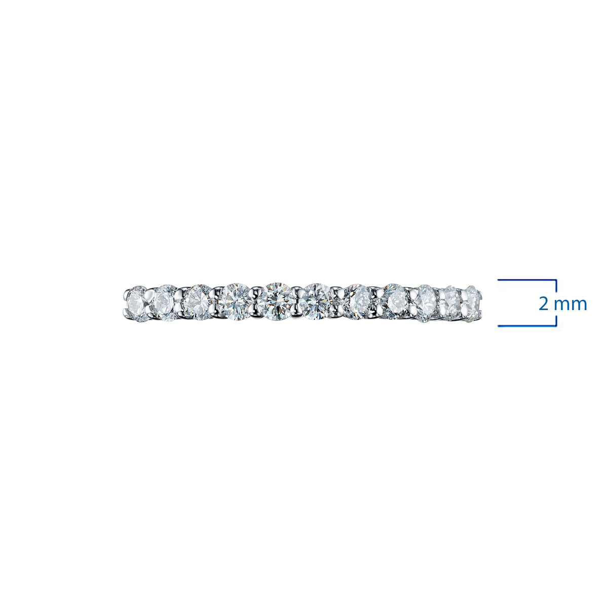 14K White Gold Ring with Natural Diamonds