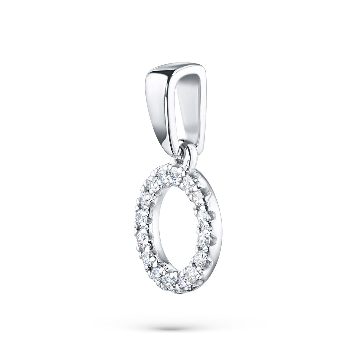 14K Yellow Gold Pendant with Natural Diamonds