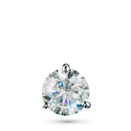 14K White Gold Pendant with Natural Diamonds