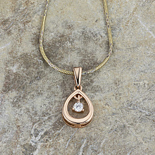 Висулка с диамант