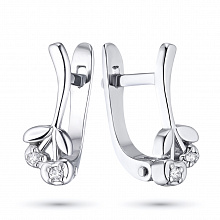 Обеци с диаманти