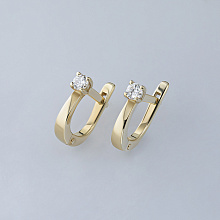 Обеци с диаманти