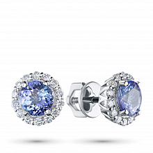 Обеци с диаманти