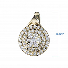 Обеци с диаманти