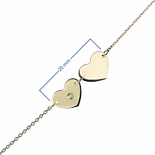 Гривна с диамант