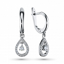 Обеци с диаманти