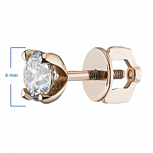 Обеци с диаманти