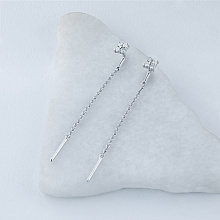 Обеци с диаманти