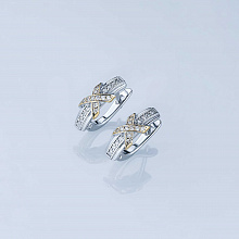 Обеци с диаманти