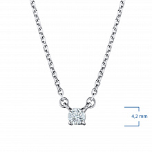 Огърлица с диамант