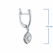 Обеци с диаманти