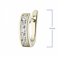 Обеци с диаманти