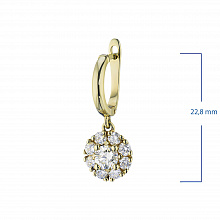 Обеци с диаманти