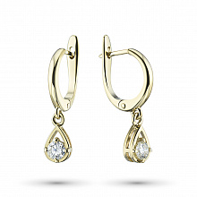 Обеци с диаманти