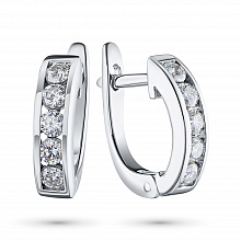 Обеци с диаманти