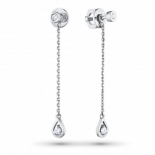 Обеци с диаманти