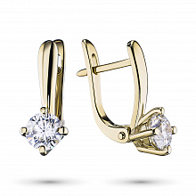 Обеци с диаманти