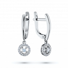 Обеци с диаманти