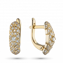 Обеци с диаманти