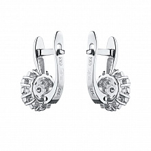 Обеци с диаманти