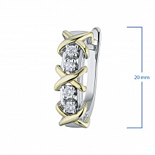 Обеци с диаманти