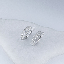 Обеци с диаманти