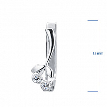 Обеци с диаманти