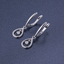 Обеци с диаманти